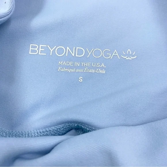 Beyond Yoga Serene Blue Silver Ombre Metallic Alloy High Waist Leggings S EUC - Picture 5 of 7